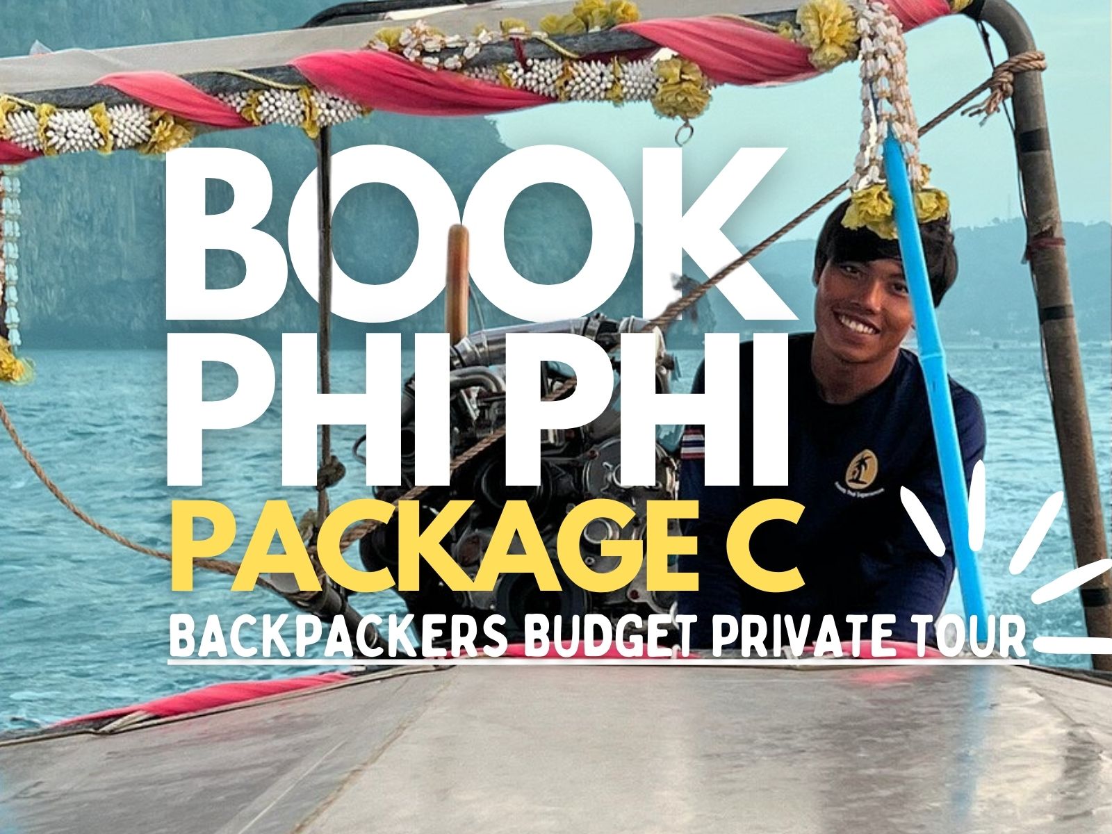 Backpackers Budget Cheaper Low Cost Private Longtail Thai Boat Tour in Phi Starting From Leaving Koh Phi Phi Don Island Only