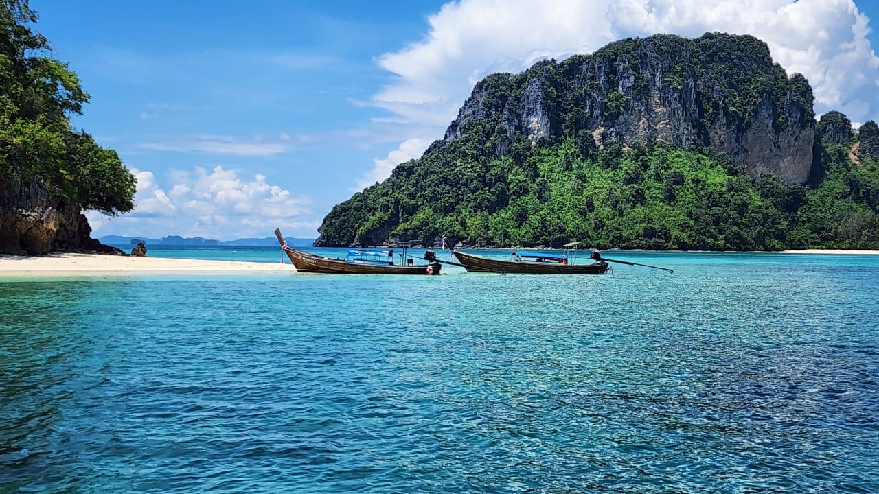 Krabi Islands Private Longtail Tour - thalae waek longtail boat tup yub island