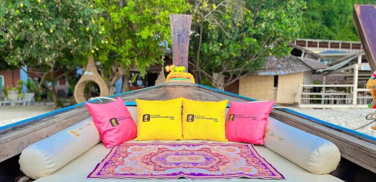 Phi Phi Islands Private Longtail Boat Tour - luxury longtail boat phi phi island tour pillows five star group