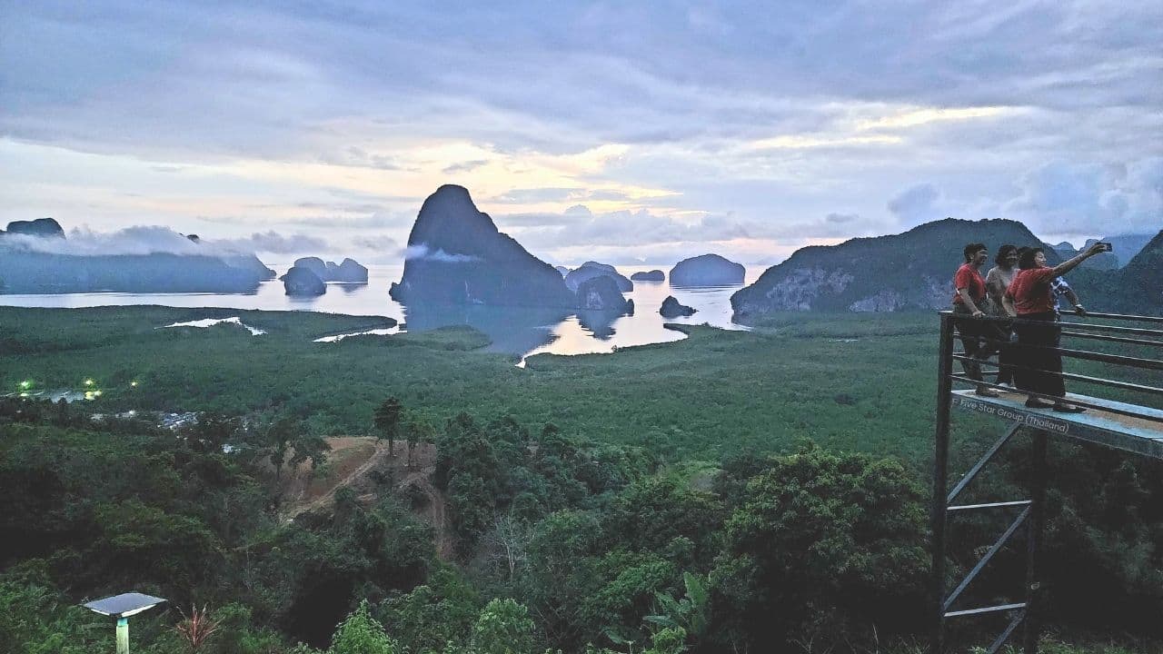 Samet Nangshee Sunrise Viewpoint & Private Longtail Boat Tour - private group tourist photo samet nangshee viewpoint tour thailand