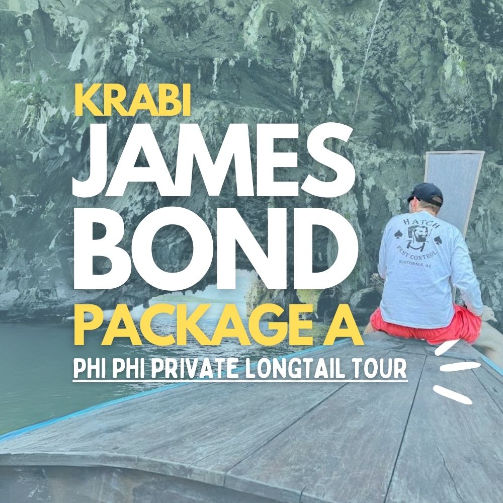Private Thai Longtail Boat Tour From Krabi and Ao Nang to Jams Bond Islands and Phang Nga Bay