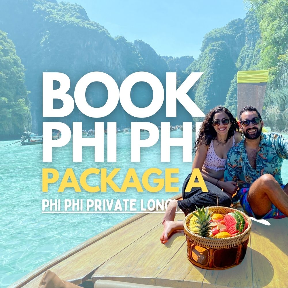 Original Authentic Thailand Longtail Private Phi Phi Boat Tour Starting From Phi Don Island with Lunch and Hotel Collection