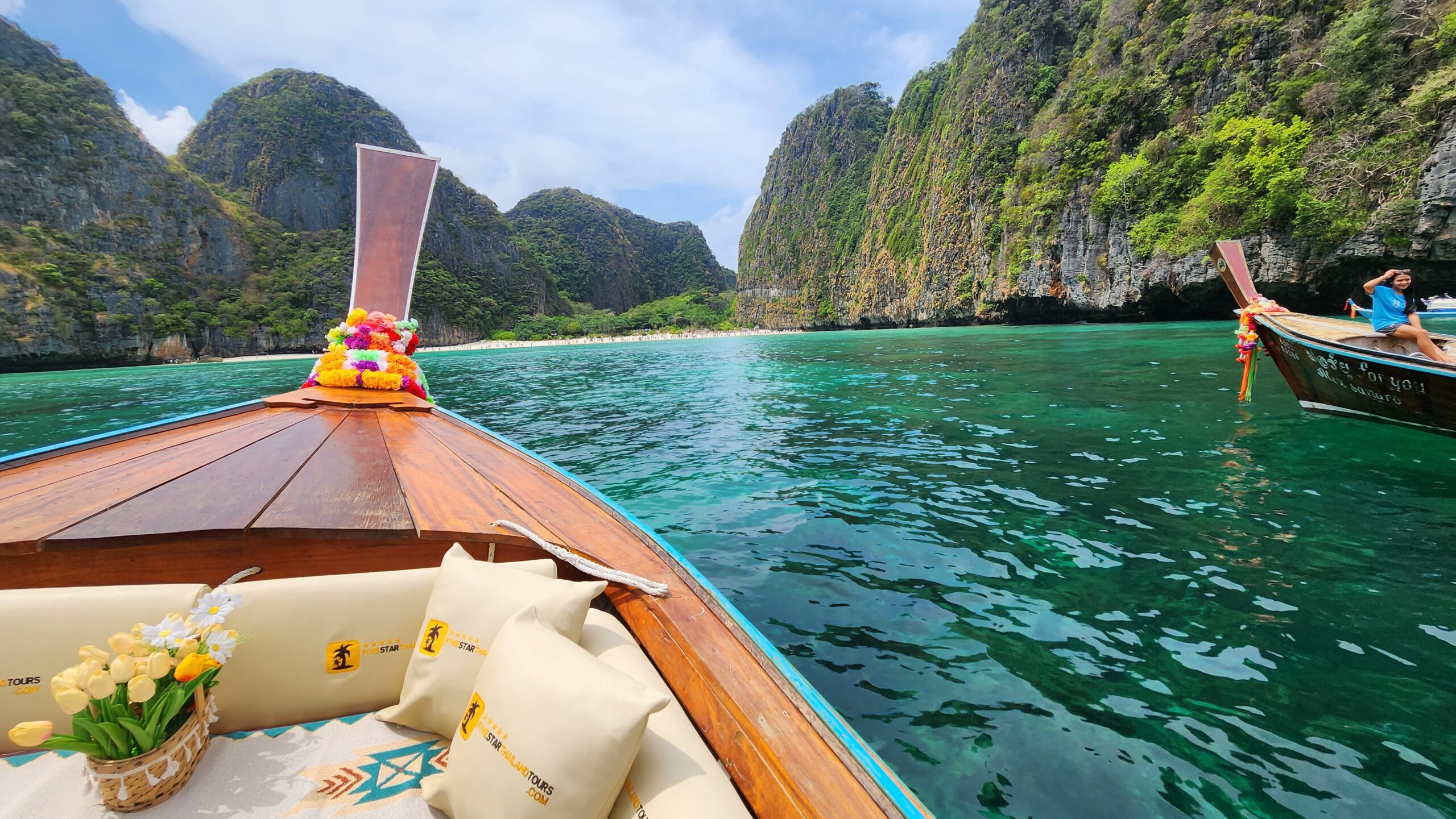 Luxury Longtail Boat Five Star Thailand Tour Phi Phi Island